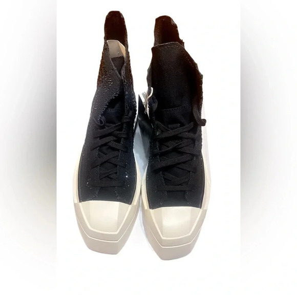 NWB Converse x Swarovski Chuck 70 de luxe black trend Squared High Top sneaker 5 - Picture 3 of 10